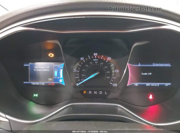 3FA6P0LU6GR333050 2016 FORD FUSION HYBRID Silver Widok tylnych siedzeń