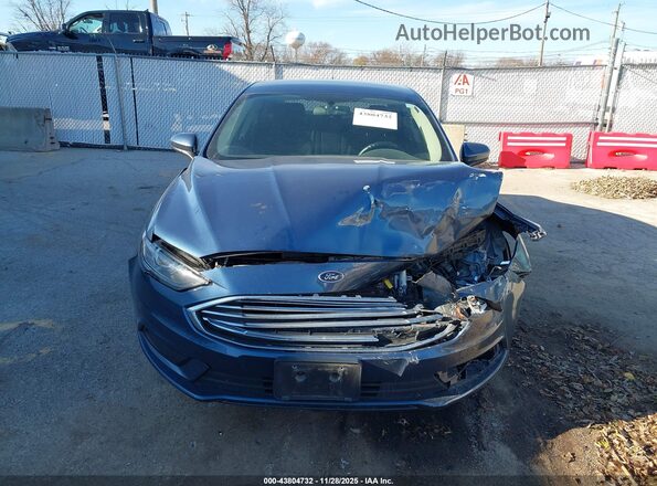 3FA6P0LU6JR272595 2018 FORD FUSION HYBRID Синий Вид панели приборов