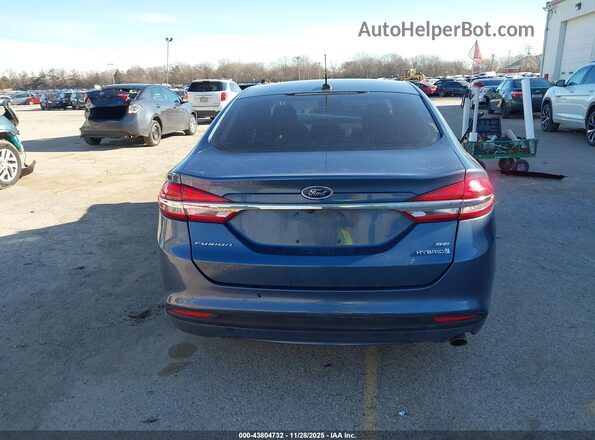 3FA6P0LU6JR272595 2018 FORD FUSION HYBRID Синий 
