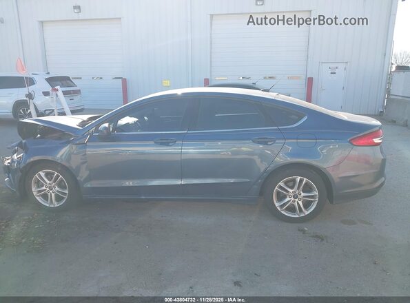 3FA6P0LU6JR272595 2018 FORD FUSION HYBRID Синий Вид задней части салона