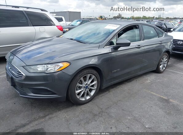 3FA6P0LU7HR286208 2017 FORD FUSION HYBRID Серый Передняя левая четверть