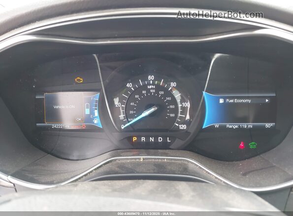 3FA6P0LUXHR306922 2017 FORD FUSION HYBRID Белый Вид задних сидений