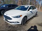 2017 Ford Fusion Energi Titanium Белый vin: 3FA6P0SU2HR147461