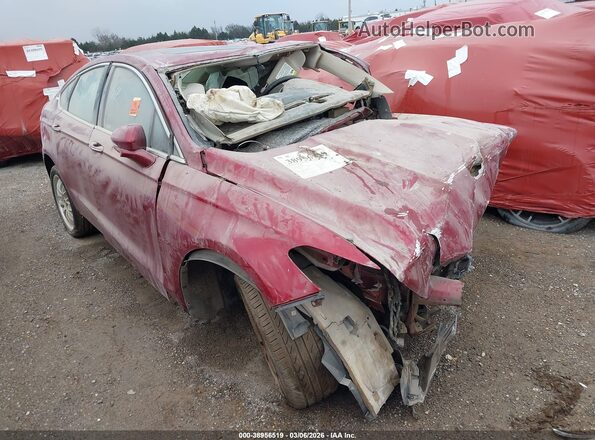 3FA6P0T91HR180932 2017 FORD FUSION Red Przód prawy