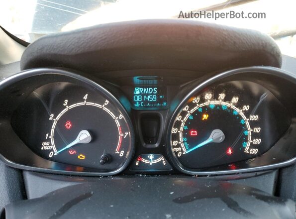 3FADP4BJ0KM110742 2019 FORD FIESTA Gray Widok zestawu wskaźników