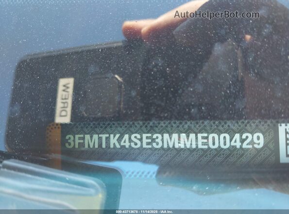 3FMTK4SE3MME00429 2021 FORD MUSTANG MACH-E Желтый 