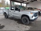 2022 Chevrolet Silverado 1500 4wd  Short Bed Custom Trail Boss Silver vin: 3GCUDCET5NG550095