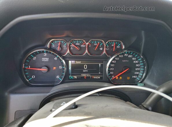 3GCUKRECXGG281264 2016 CHEVROLET 1500 Белый Вид щитка приборов