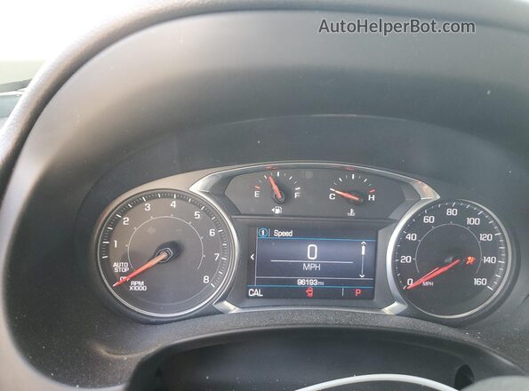 3GKALMEV8ML360380 2021 GMC TERRAIN White Вид щитка приладів