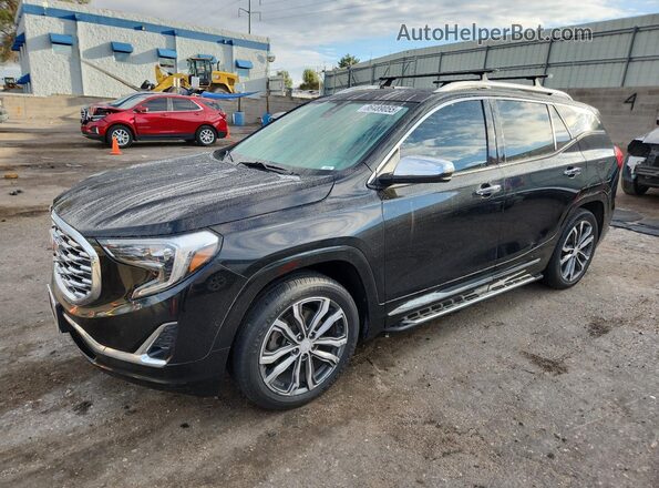 3GKALSEXXJL251307 2018 GMC TERRAIN Черный Передняя левая четверть