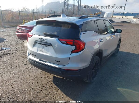 3GKALTEVXML319226 2021 GMC TERRAIN Серебряный Задняя правая четверть