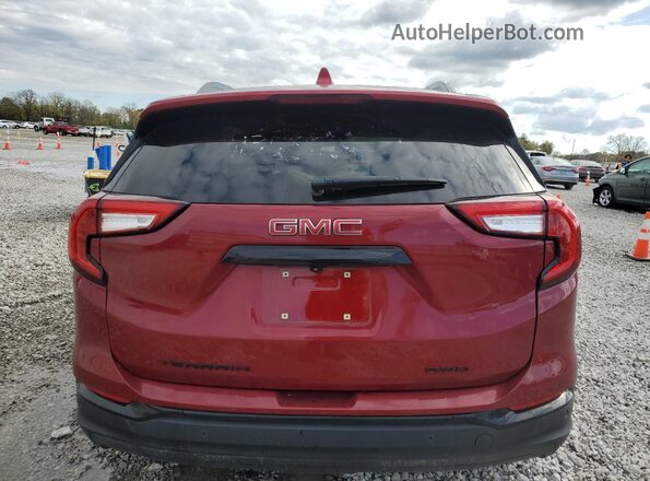 3GKALVEG3PL135893 2023 GMC TERRAIN Бордовый Вид сзади