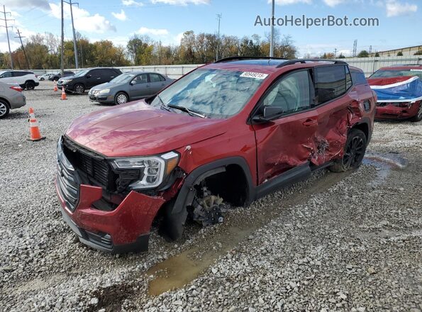 3GKALVEG3PL135893 2023 GMC TERRAIN Бордовый Передняя левая четверть