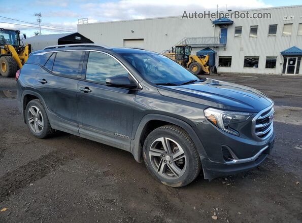 3GKALWEU0JL339652 2018 GMC TERRAIN Серый Передняя правая четверть