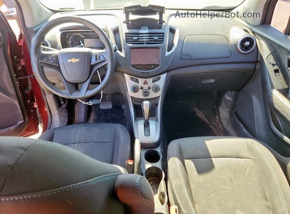 3GNCJLSB9GL276949 2016 CHEVROLET TRAX Бордовый Вид панели приборов