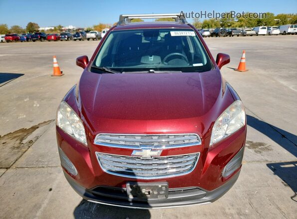 3GNCJLSB9GL276949 2016 CHEVROLET TRAX Бордовый Вид спереди