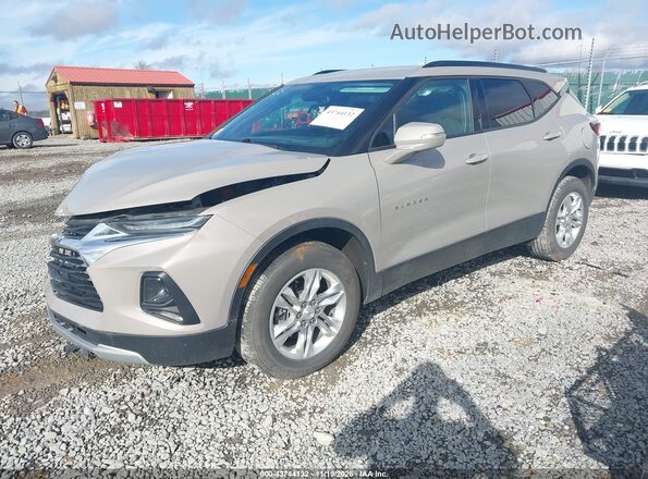 3GNKBHRS8MS558996 2021 CHEVROLET BLAZER Champagne Передняя левая четверть