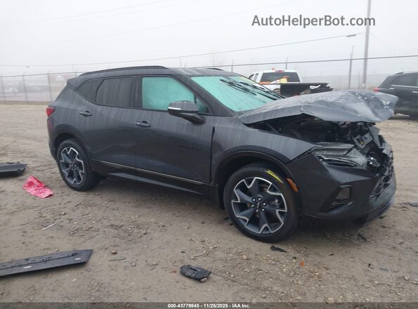 3GNKBKRS6MS522429 2021 CHEVROLET BLAZER Серый Передняя правая четверть