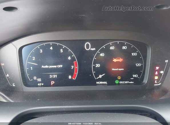 3HDSA1H37SM702082 2025 ACURA ADX Белый Вид задних сидений