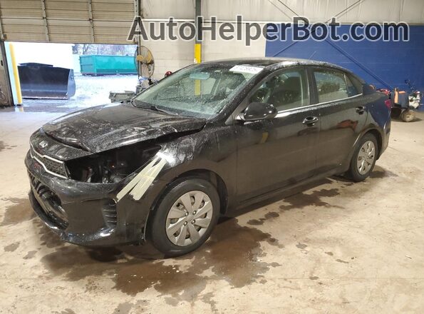 3KPA24AD0LE349713 2020 KIA RIO Black Vista tres cuartos delantera izquierda