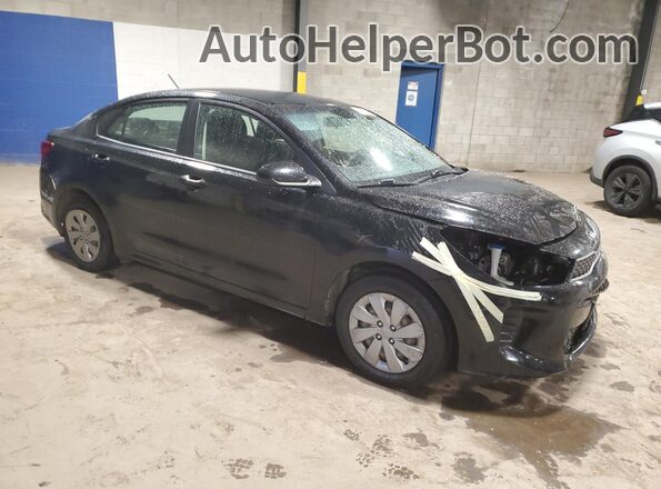 3KPA24AD0LE349713 2020 KIA RIO Black Delantero derecho