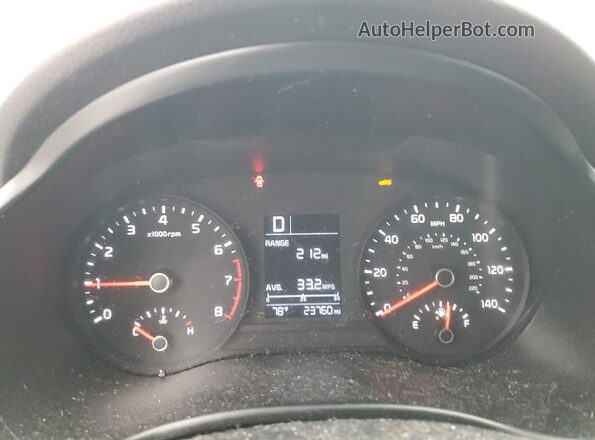 3KPA24AD0PE618654 2023 KIA RIO Серебряный Вид щитка приборов