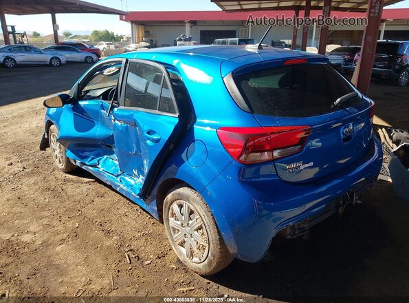 3KPA25AD8ME368002 2021 KIA RIO 5-DOOR Blue Задня ліва чверть