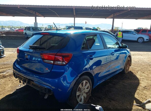 3KPA25AD8ME368002 2021 KIA RIO 5-DOOR Blue Задня права чверть