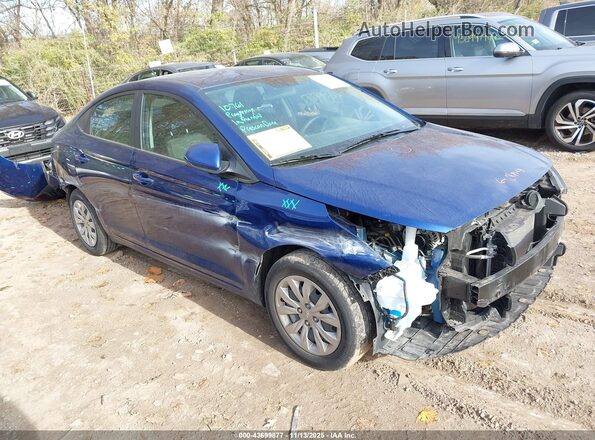 3KPC24A63NE186102 2022 HYUNDAI ACCENT Синий Передняя правая четверть