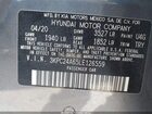 2020 Hyundai Accent Se Gray vin: 3KPC24A65LE126559