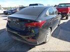 2021 Hyundai Accent Sel Черный vin: 3KPC24A66ME137426