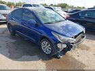 2022 Hyundai Accent Se Blue vin: 3KPC24A6XNE185433