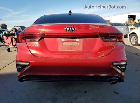 3KPF24AD1LE242482 2020 KIA FORTE Красный Вид сзади