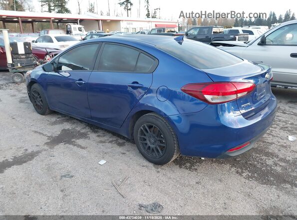 3KPFK4A70HE092575 2017 KIA FORTE Синий Задняя левая четверть