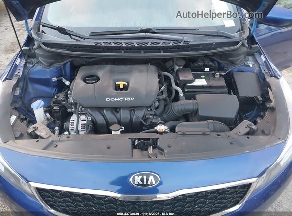 3KPFK4A70HE092575 2017 KIA FORTE Синий Вид сзади