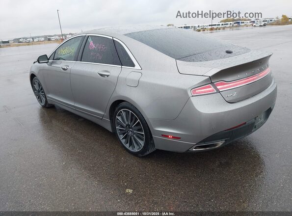 3LN6L2LU0GR627282 2016 LINCOLN MKZ HYBRID Серебряный Задняя левая четверть