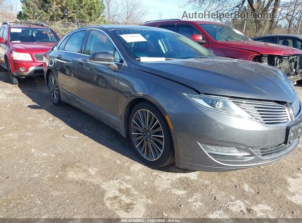 3LN6L2LU1GR628814 2016 LINCOLN MKZ HYBRID Серый Передняя правая четверть