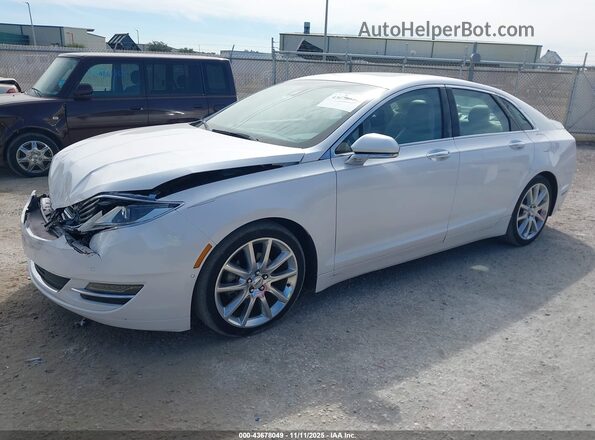 3LN6L2LU7GR632012 2016 LINCOLN MKZ HYBRID White Vista tres cuartos delantera izquierda