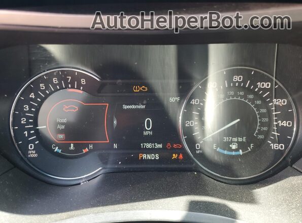3LN6L5B92JR601482 2018 LINCOLN MKZ Черный Вид щитка приборов