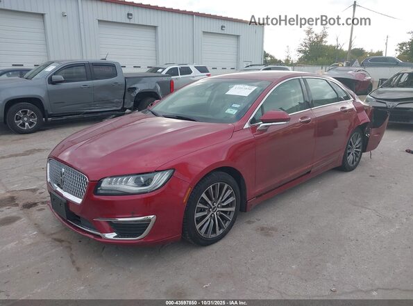 3LN6L5LU0HR659359 2017 LINCOLN MKZ HYBRID Red Vista tres cuartos delantera izquierda