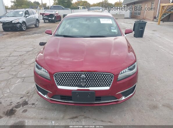 3LN6L5LU0HR659359 2017 LINCOLN MKZ HYBRID Red Vista del cuadro de instrumentos