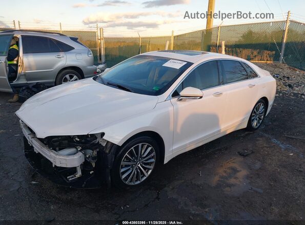 3LN6L5LU2JR608855 2018 LINCOLN MKZ HYBRID White Przód lewy
