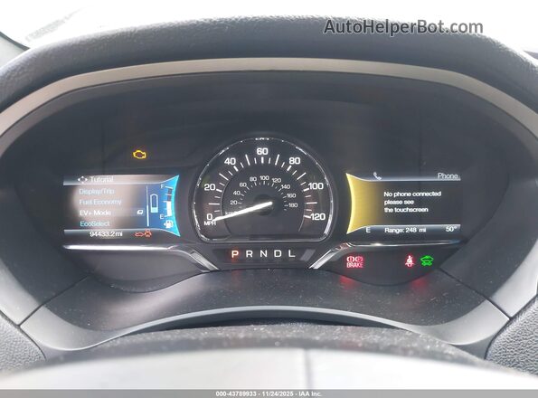 3LN6L5MU4HR641333 2017 LINCOLN MKZ HYBRID Серый Вид задних сидений