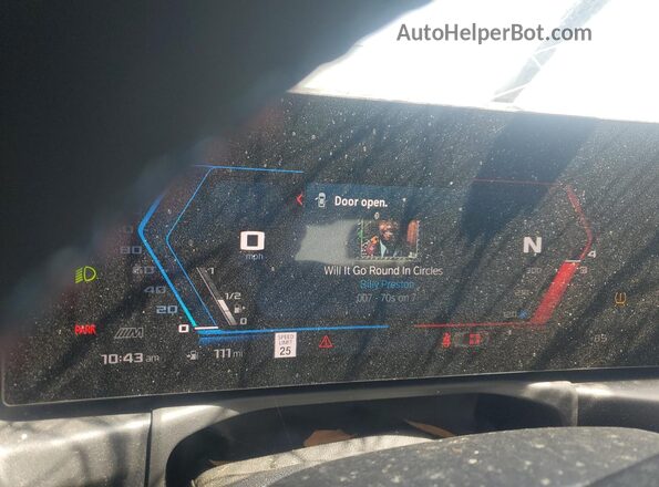 3MF13DM07P8C94085 2023 BMW M2 Blue Instrument cluster view