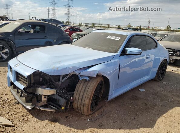 3MF13DM09R8E68077 2024 BMW M2 Синий Передняя левая четверть