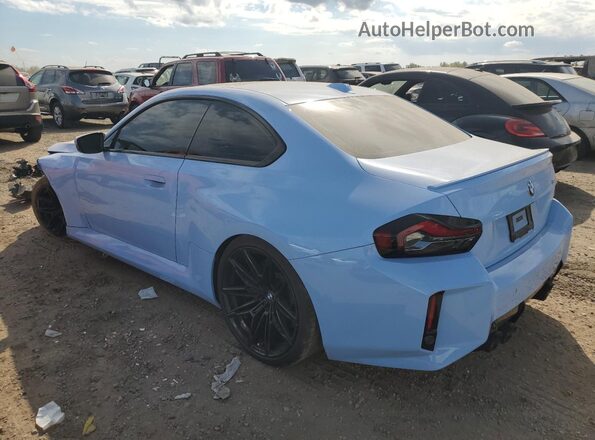 3MF13DM09R8E68077 2024 BMW M2 Синий Задняя левая четверть