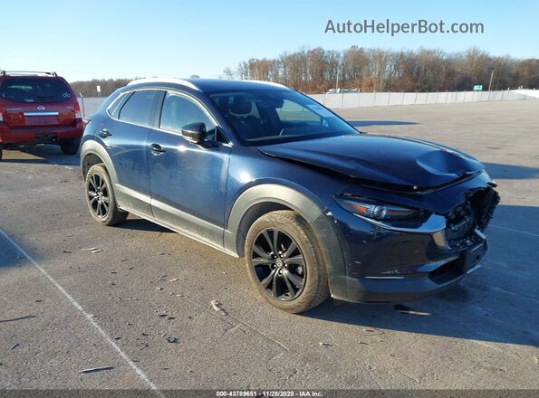 3MVDMBDY5MM255813 2021 MAZDA CX-30 Dark Blue Передняя правая четверть