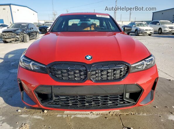 3MW49FF07P8D36601 2023 BMW M3 Красный Вид сзади