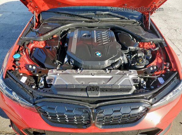3MW49FF07P8D36601 2023 BMW M3 Красный Вид подкапотного пространства