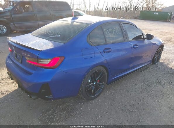 3MW49FF07R8D94825 2024 BMW M3 Blue Задня права чверть